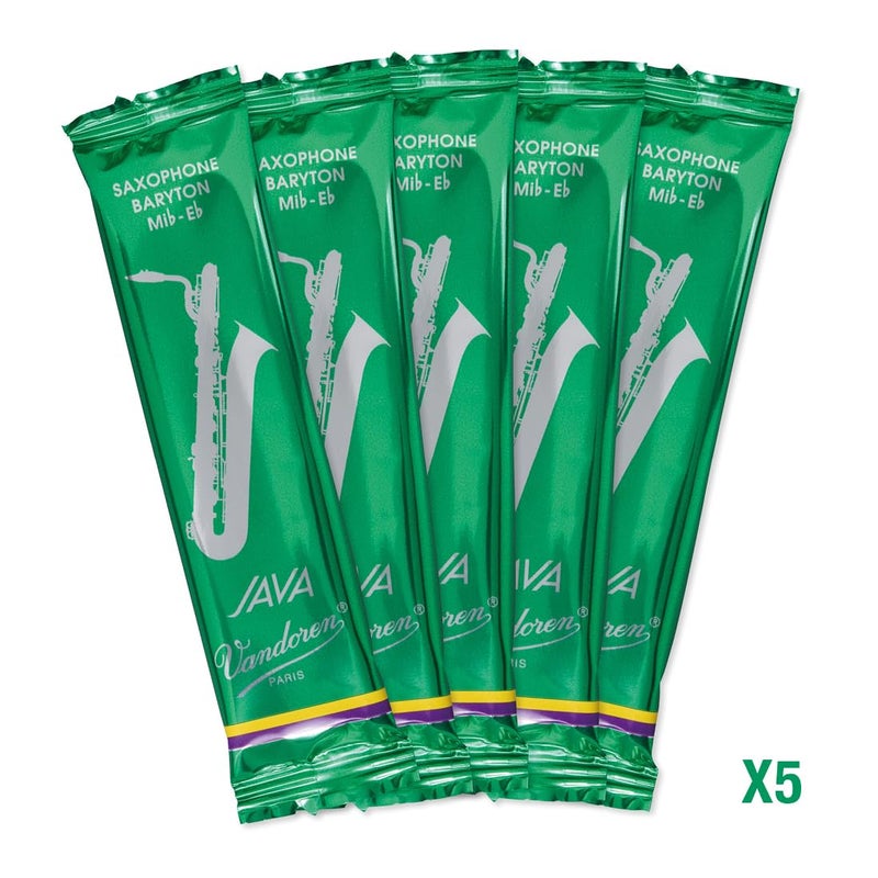 Vandoren SR3425 Bari Sax JAVA Reeds Strength 2.5; Box of 5 - Image 3